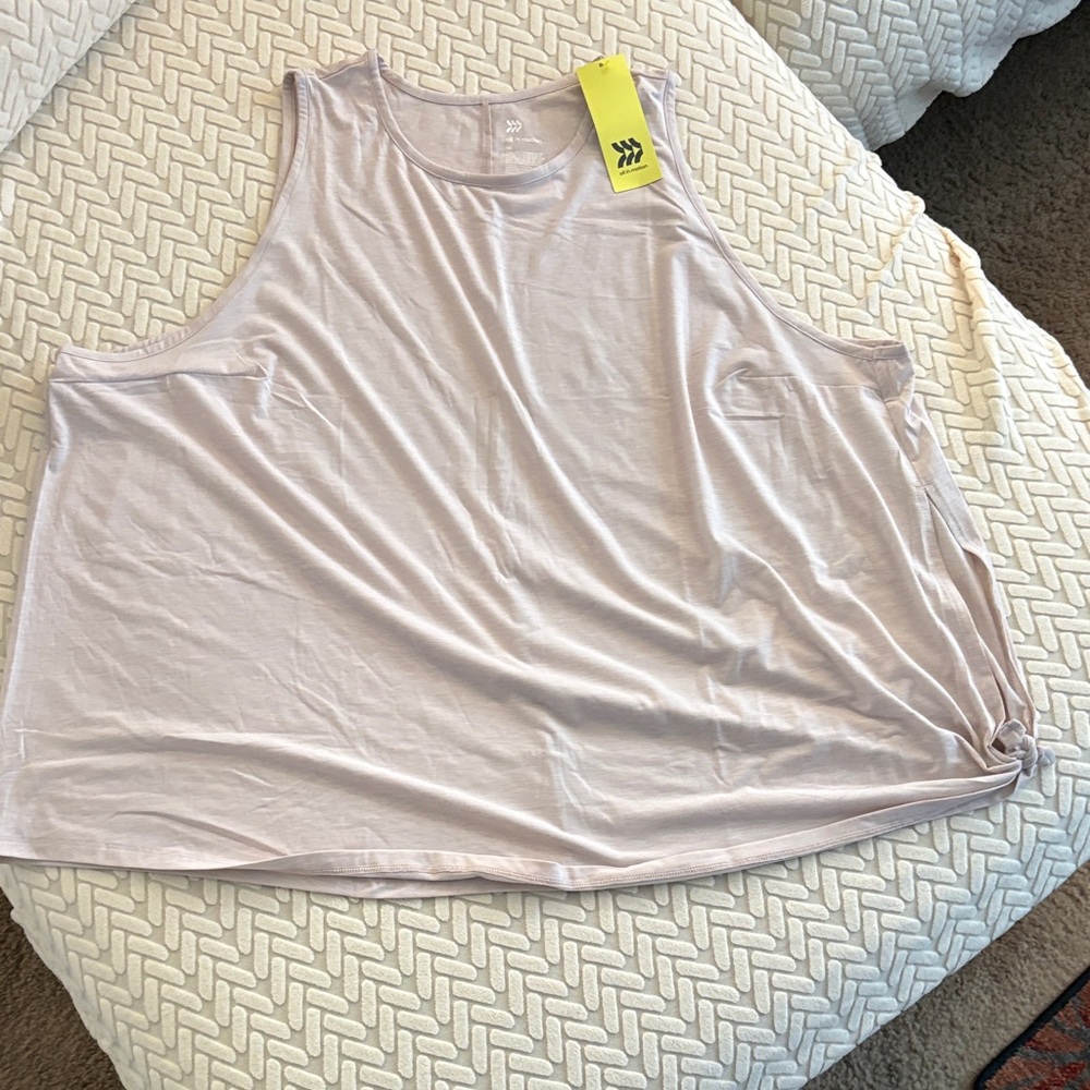 All In Motion Women's Light Pink Tank Top NWT